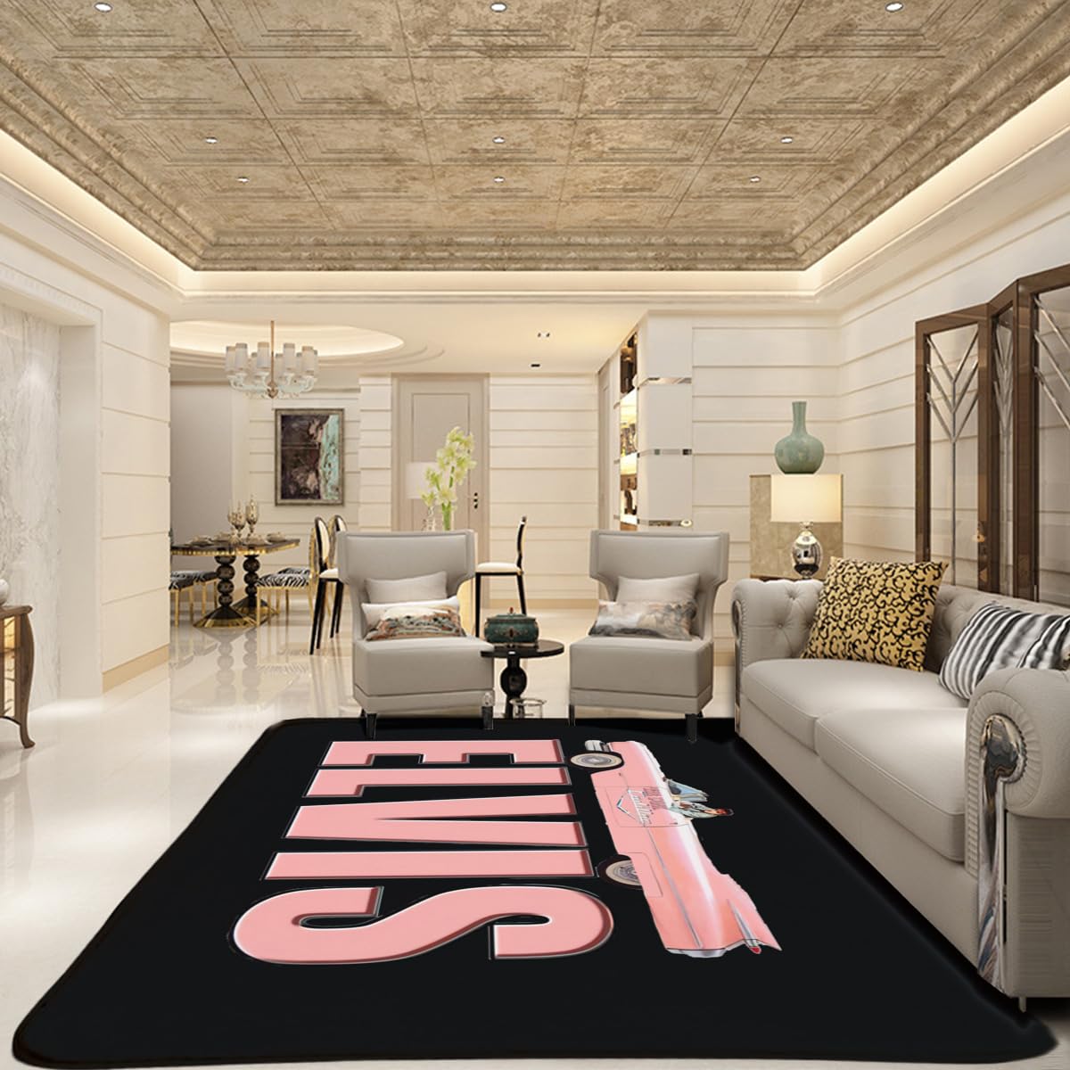 エルビスプレスリー ブランケット マルチカバー ラグ 142x118