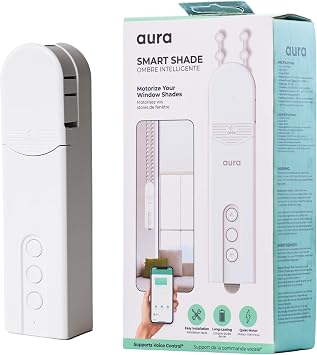 Aura Motor for Roller Blinds, Automates Window Shades or Roller Blinds