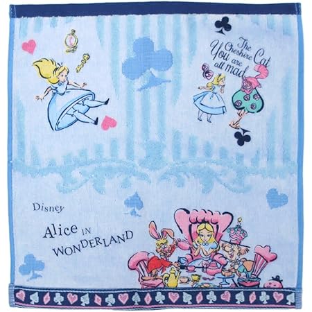 Amazon Co Jp 丸眞 ハンドタオル ディズニー プリンセス ふしぎの国のアリス 34 36cm トランプランド 綿100 ホーム キッチン
