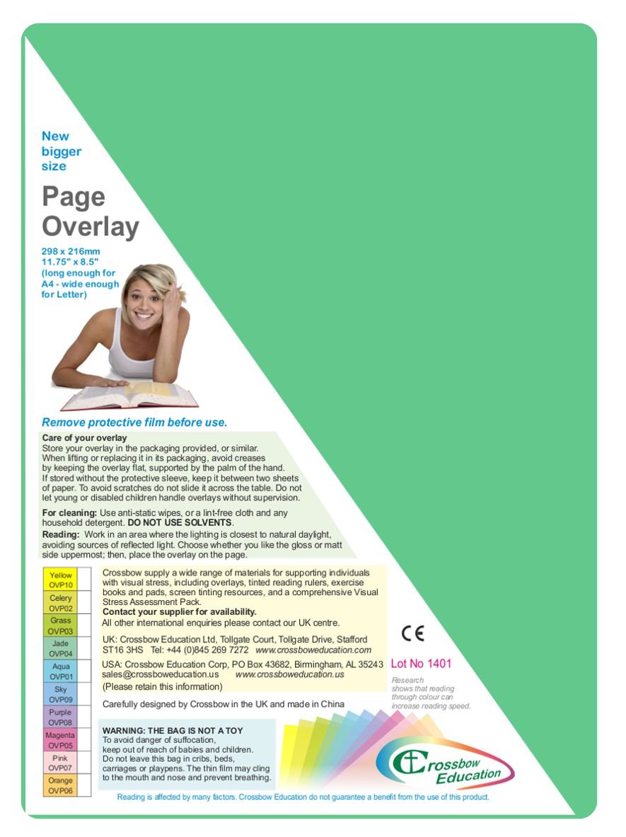 Crossbow Education Page Overlay - Grass (Pack of 5)