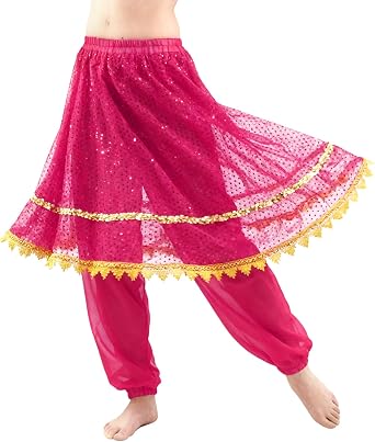 MUNAFIE Belly Dance Pants and Skirt for Fancy Dress Party Outfit Comfortable and Stylish Dancewear for Women