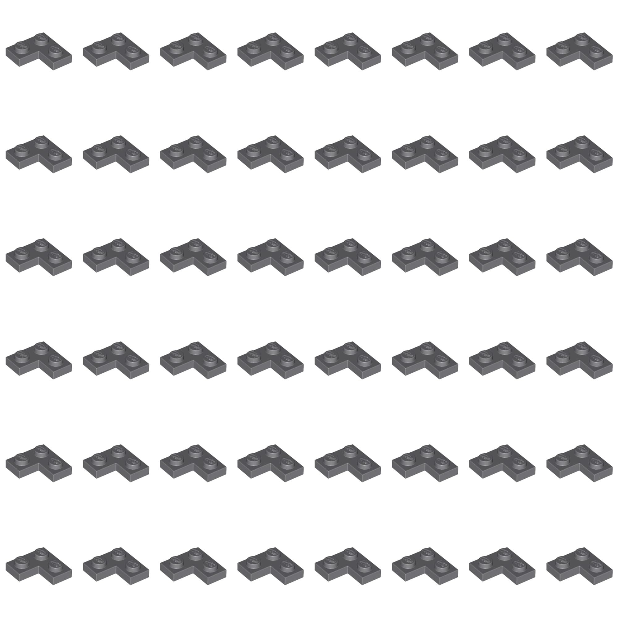 LEGO Plate 2 x 2 Corner, Part 2420 (Dark Bluish Gray, 10, Bricks) โ image 1