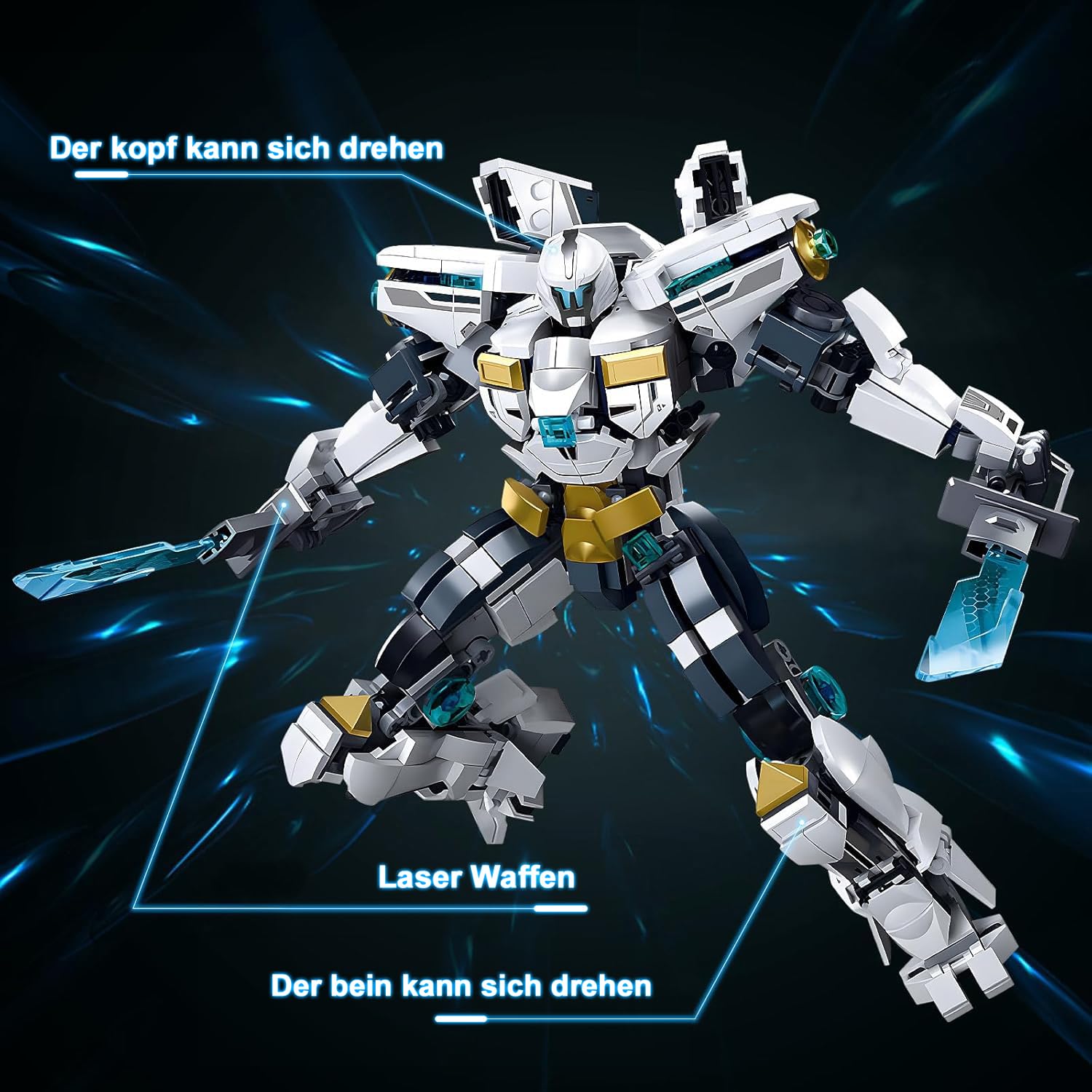 HIGH GODO Mech Robot, 542 Pezzi Transforming Toy Regali per Ragazzi e Ragazze dai 6 Anni in su