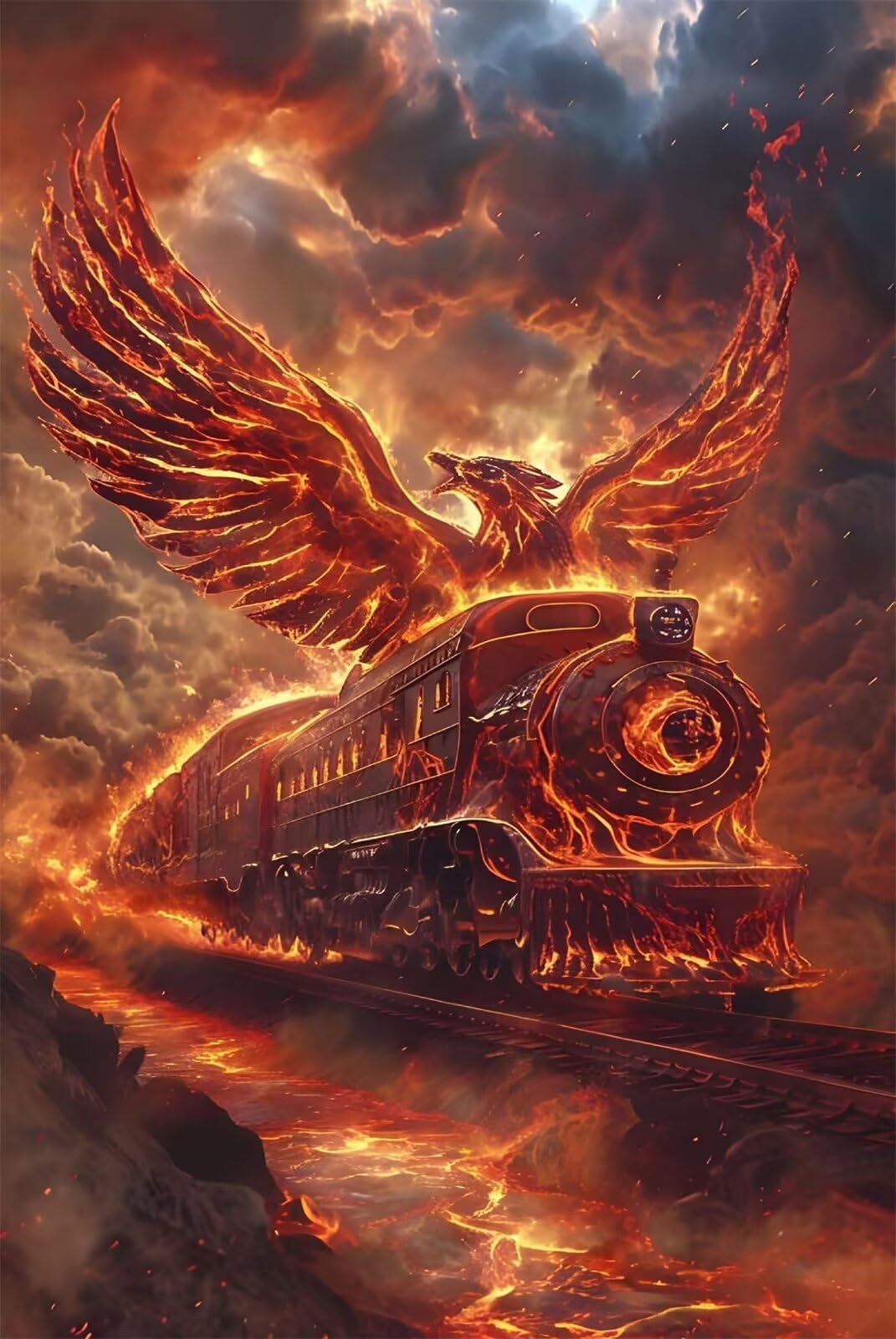 Puzzle 2000 Pezzi Treno Fantasia Puzzle Classici, Giochi Rilassamento e Intelligence, Puzzles Impossible, Idea Regalo Uomo e Donna