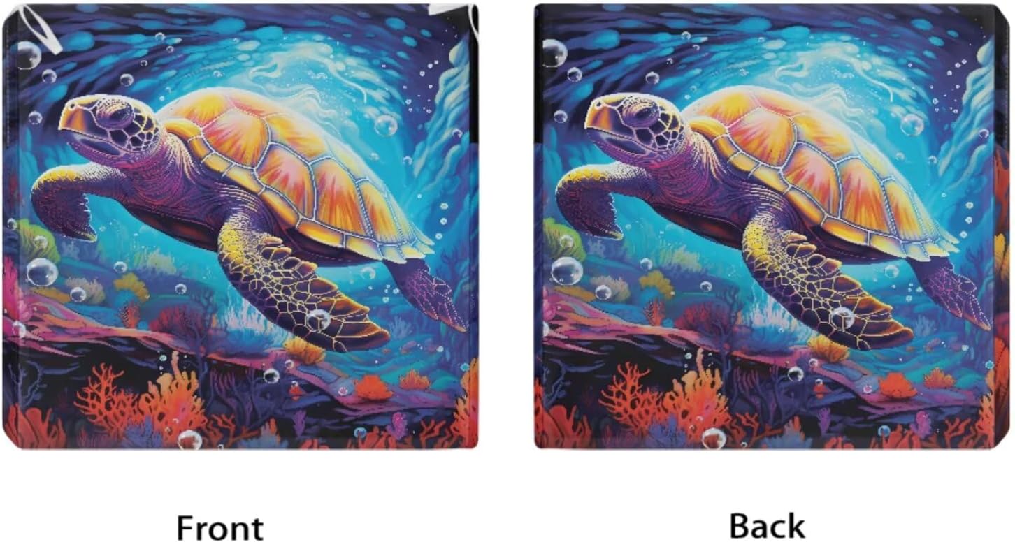 ZOUTAIRONG Waterproof Stretch Cushion Cover Sofa Slipcovers Sea Turtle Pattern 4 Piece Set Durable Furniture Protector Decorative Couch Covers for Living Room-Size L