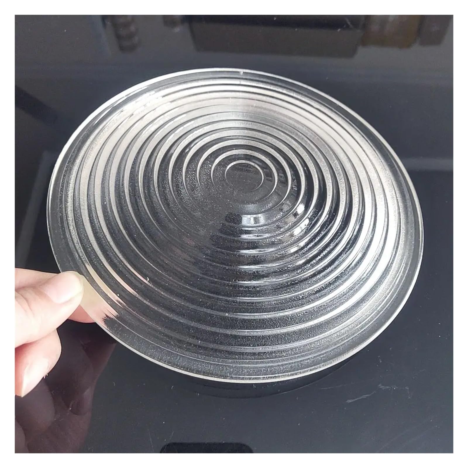 FASOLI Lentille filetée Verre tungstène lentille projecteur Fresnel lentille Photographie télévision for scène Lampe loupe remplacer lentille 1 pc (Size : D80mm)