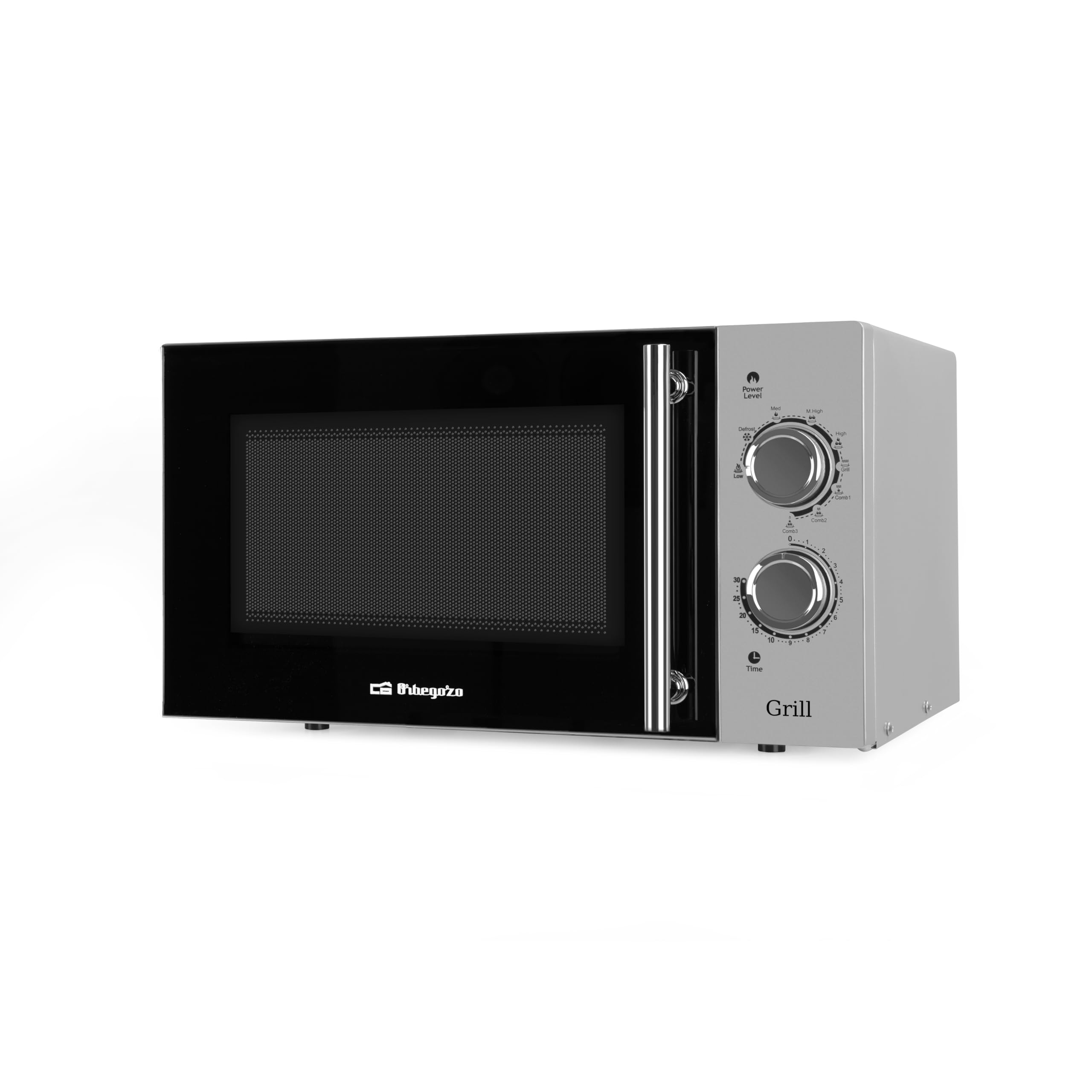 Orbegozo MIG 2321 Microwave with Grill 23 Litres Capacity 900W Power and Grill 1000W Quartz 5 Levels 3 Combined Functions Timer Defrost Program