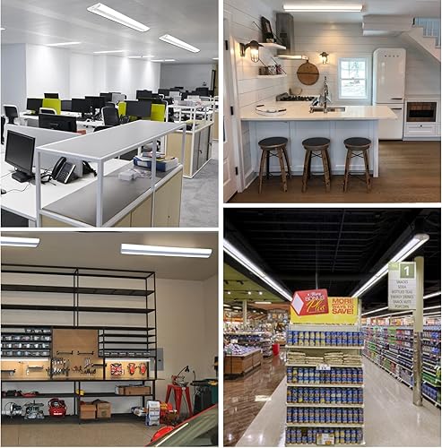 Miniatura 8 de Luz envolvente LED ultra delgada de 4 pies con 3 vatios3 lúmenes3 CCT seleccionables, 55 W65 W75 W, 5500 lm6500 lm7500 lm, 3000 K4000 K5000 K, luz