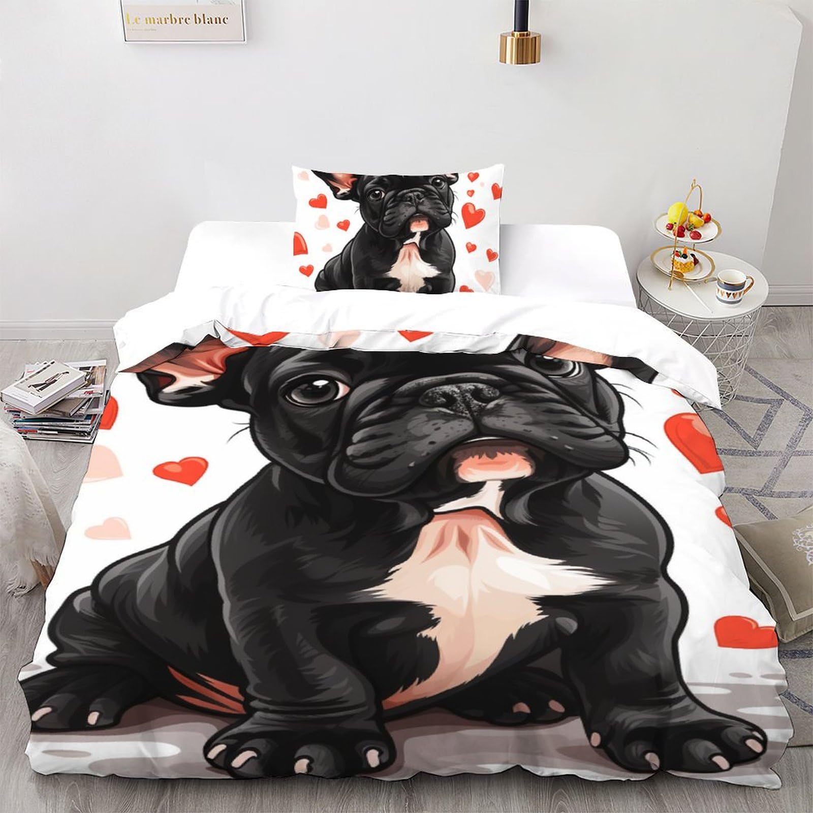 Parure de couette animal sauvage lit simple microfibre 135x200