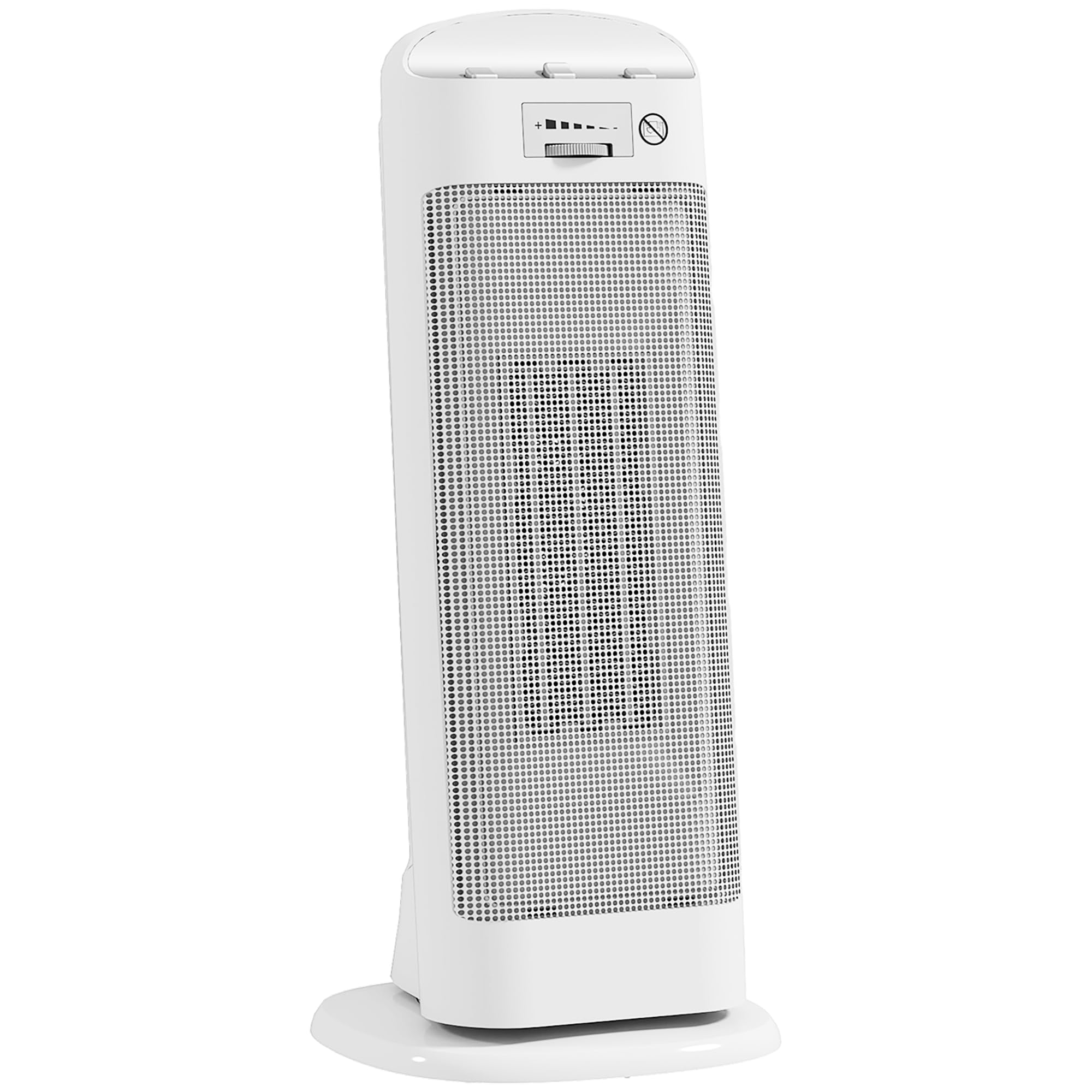 HOMCOM Stufa Elettrica Ceramica 2000W Termoventilatore 4 Modalità Bianco | Riscaldamento Regolabile, Oscillazione a 55°, Protezione da Surriscaldamento e Ribaltamento, per Casa e Ufficio