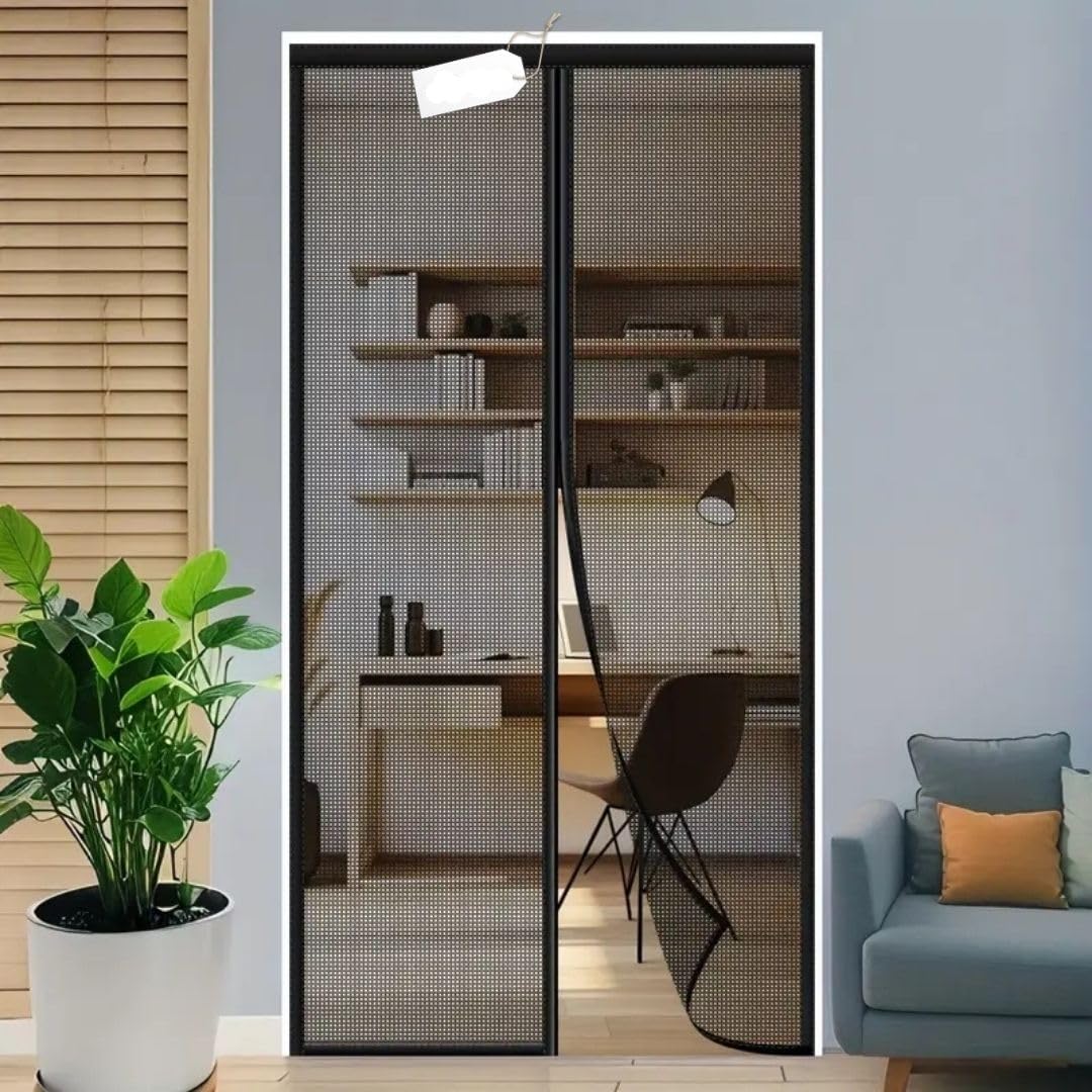 Mosquito net for Door machardani (210X100 CM -Black)-image-37