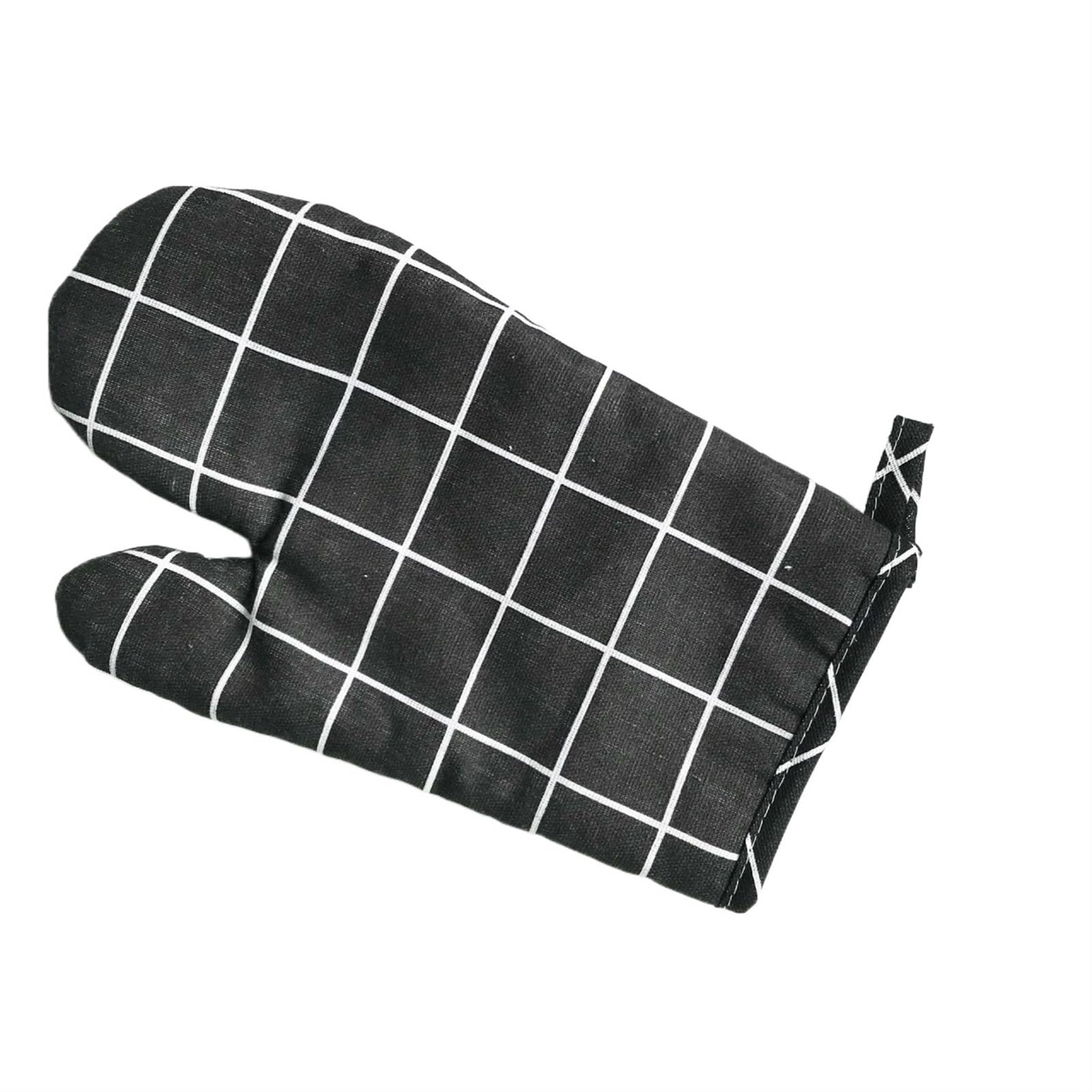 Oven Gloves Oven Gloves Kitchen Potholders Pad Stove Set Mitts Heat Resistant Thermal Anti-heat Take Hot Pot Cooking Insulation for Your Kitchen(Black2)