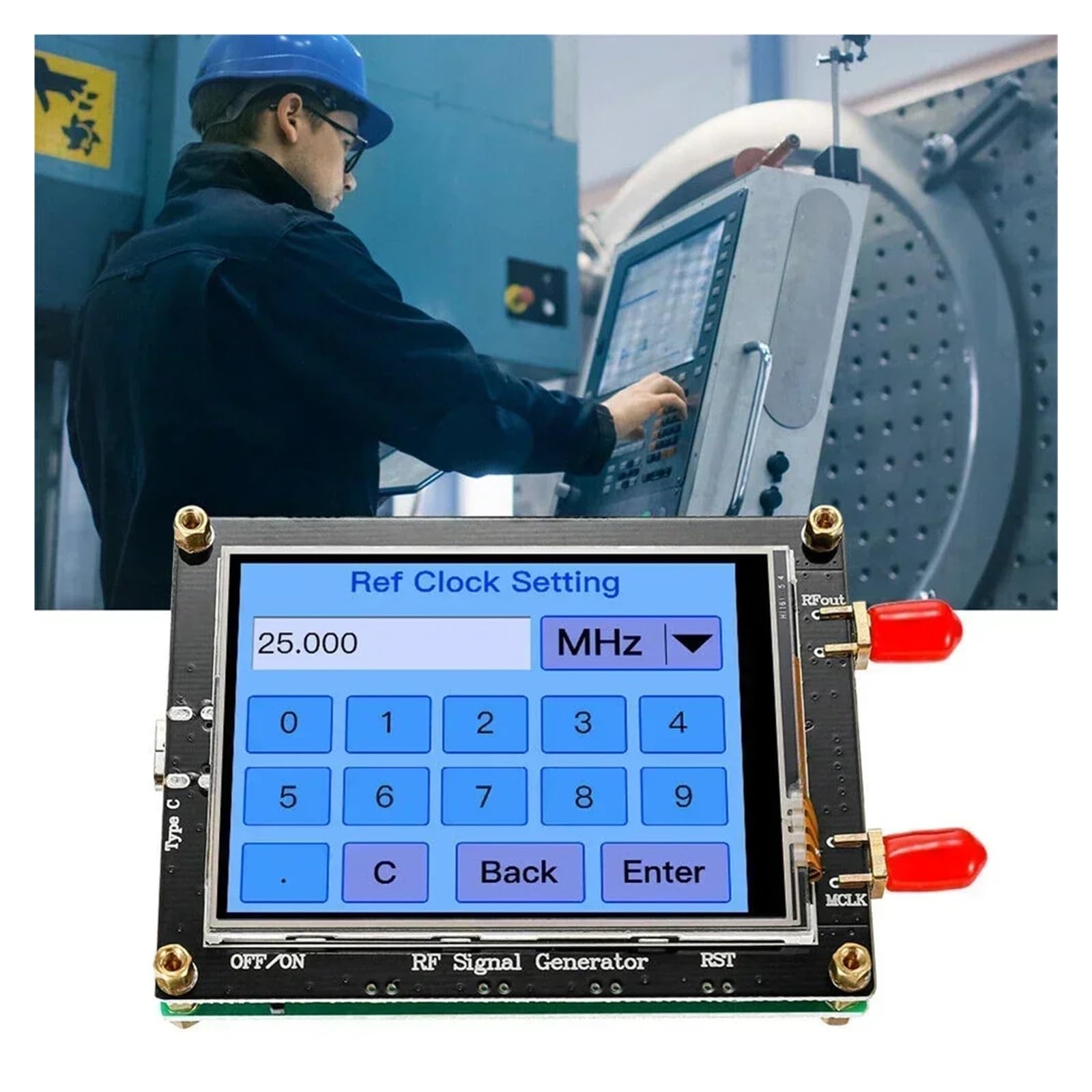 Touchscreen ADF4351 35M-4,4G RF Signal Generator PLL Sweep Frequenz Generator Messung Signal Quellen Konditionierung Teile
