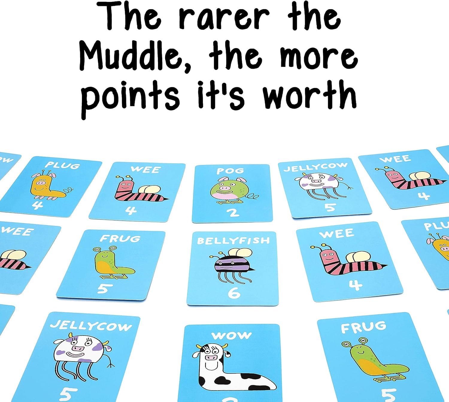 Big Potato The Muddles - Funny Animal-Matching Family Card Game, Blue and White, 16 centimeters x 12 centimeters - Image 4
