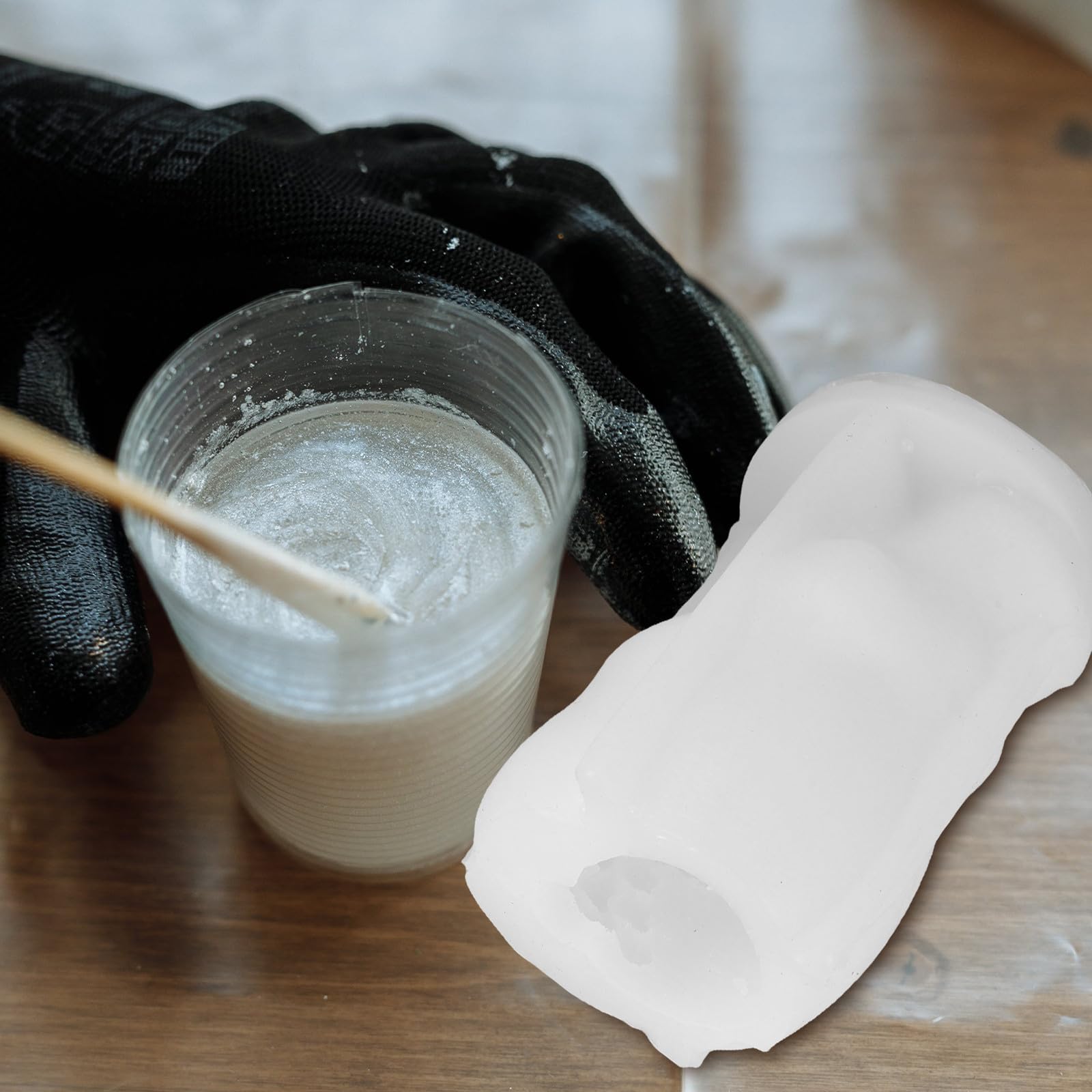 FRCOLOR 10 Pezzi Stampo in Silicone Pupazzo di Neve per Candele Profumate