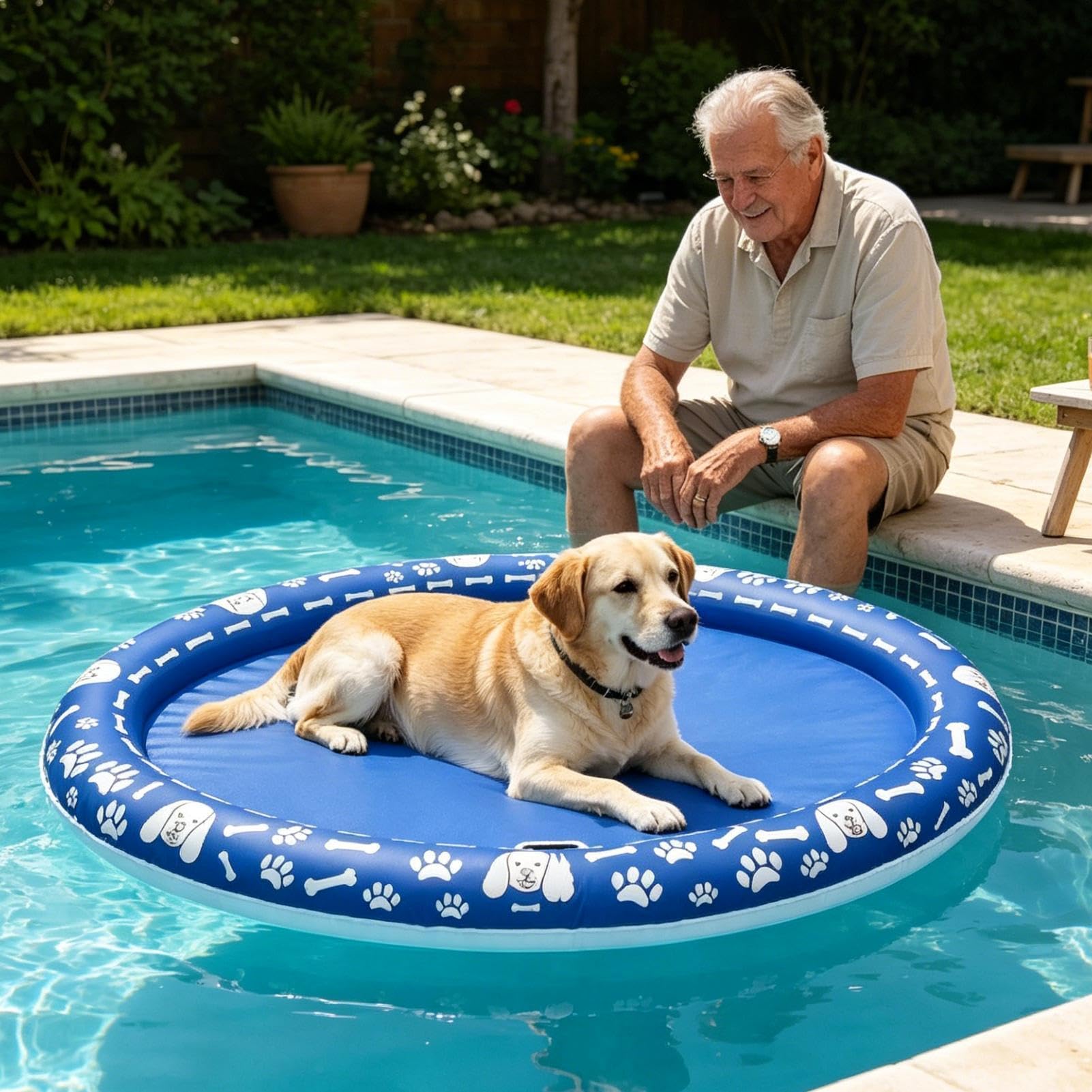 Flotteur Gonflable Pour Chien, Tapis Flottant Jouet gonflable résistant aux