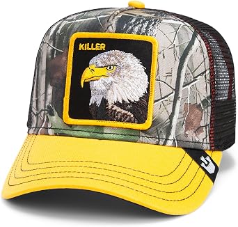 Goorin Bros. Animal Motif A-Frame Trucker Cap Summer 2025 Collection Mesh Kappi Patch Beast Rooster Dog