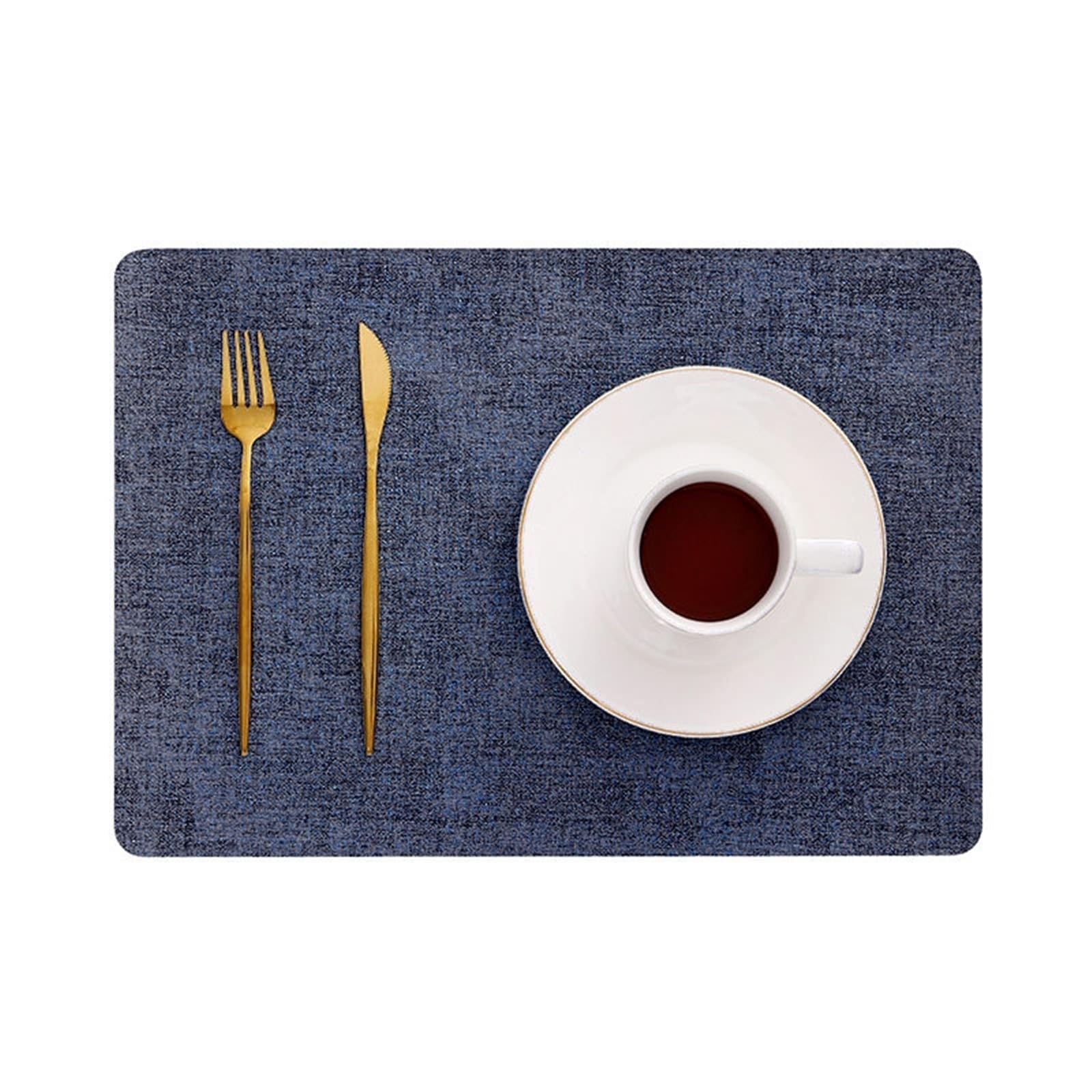Set de table cuisine bleu foncé lot de 2 pour repas de famille