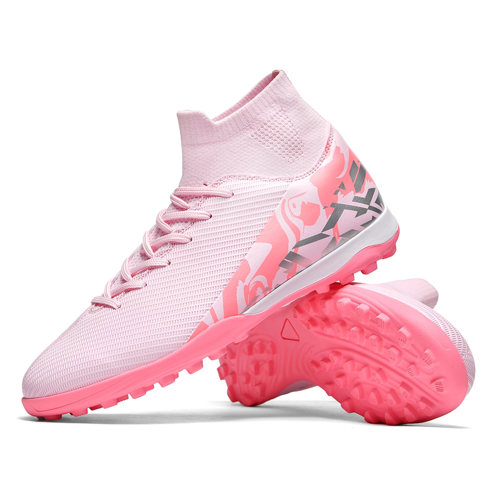 Soccer Cleats for Mens Womens Indoor Soccer Shoes Unisex Baseball Turf Shoes Youth Rugby Shoes Adult AG FG TF Football Boots Wide Training Sneaker