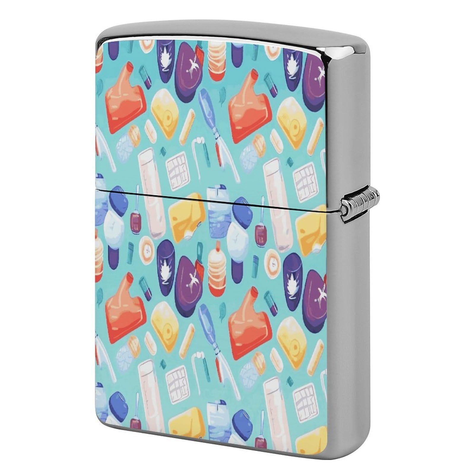 Fekiloot Style Gradient Medical Items Pattern Lighter Case Cover Lighter Holder