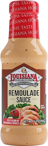 Louisiana Fish Fry, salsas variadas paquete de regalo, tartar, cóctel, Remoulado, ajo (paquete de 4)