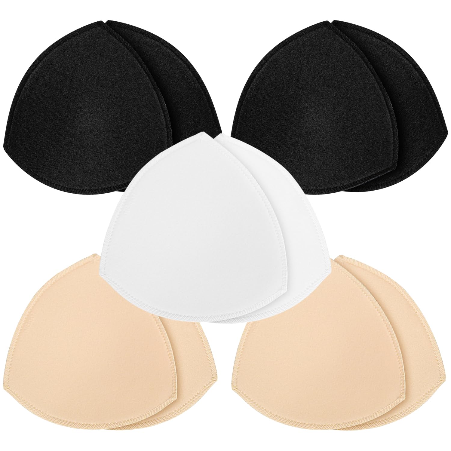 Bra Pad Insert,Removable Sport Bra Cup Triangle Breathable &amp; Reusable Bra Pad for Yoga Bra,Swimsuits,Bikini