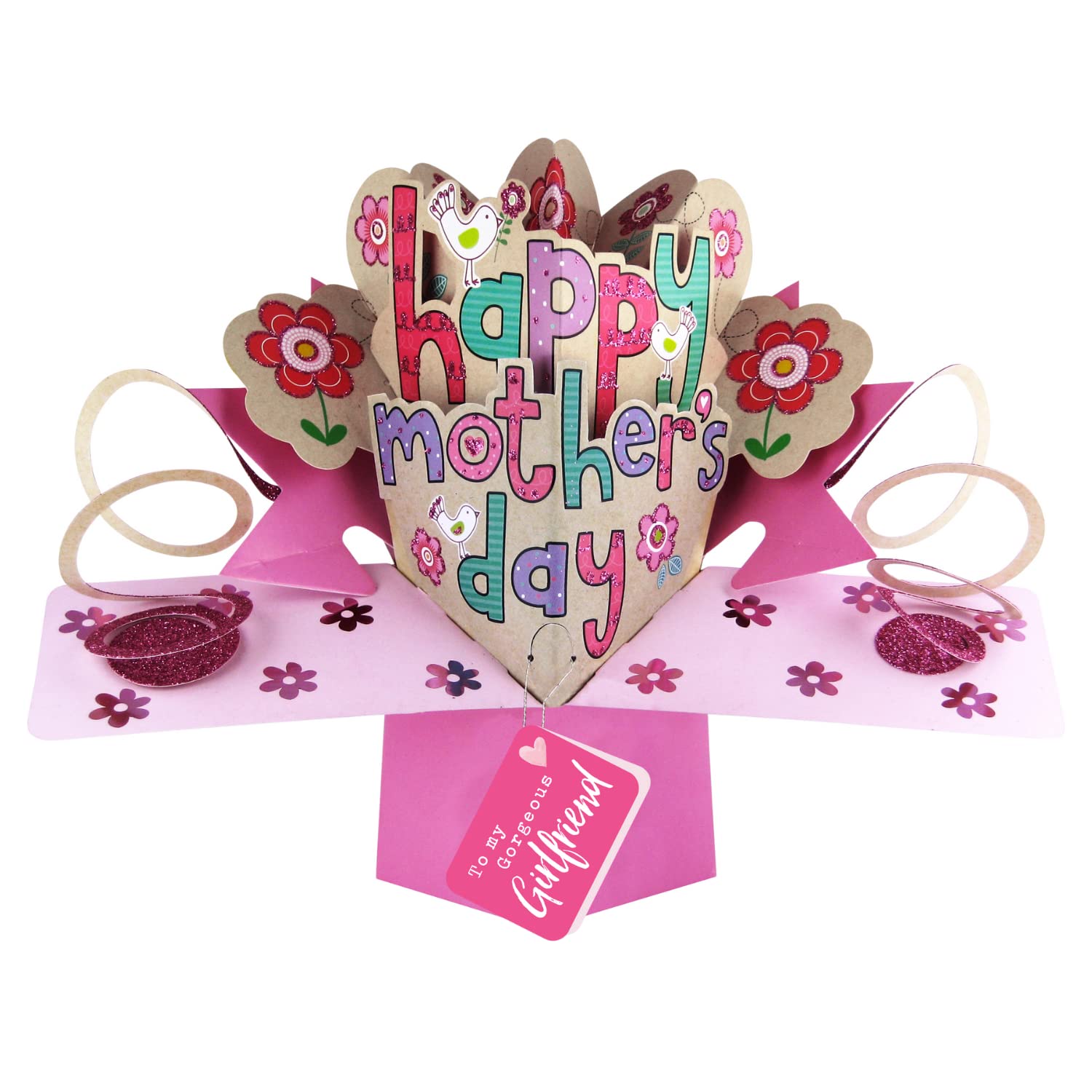 Happy Mother's Day To My Gorgeous Girlfriend Pop Up Card 3D Greeting Cards POP004M27