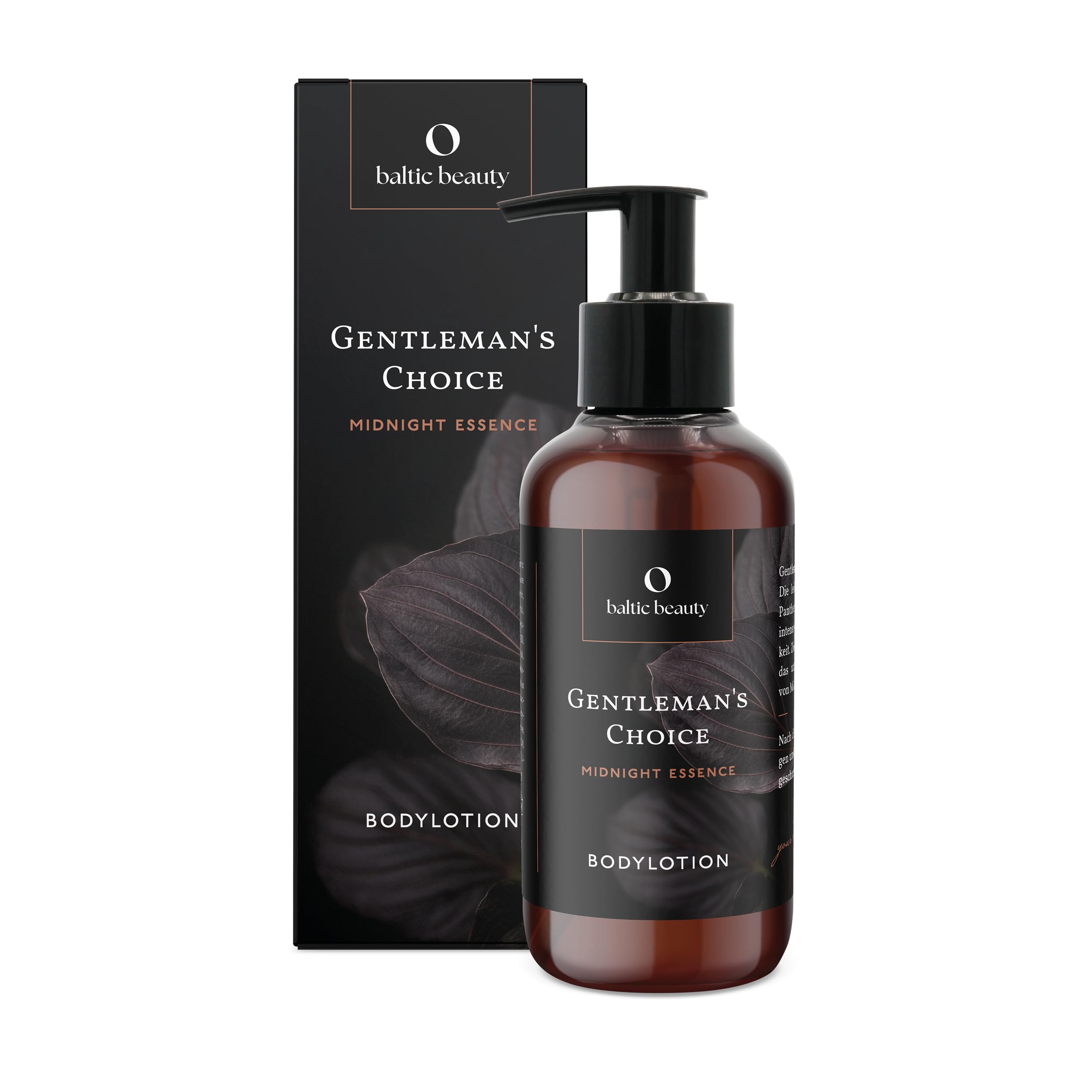 Baltic Beauty Exklusive Bodylotion - Gentleman's Choice - Midnight Essence - Moderne Pflegeformel speziell für Männerhaut - zieht schnell ein - Ideal für empfindliche Haut
