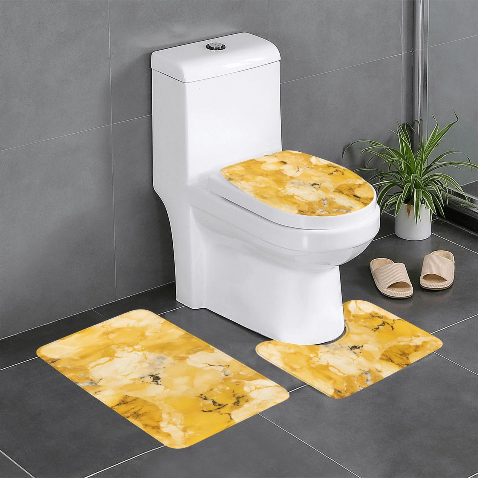 Tapis de salle de bain antidérapant lot de 3 pour sécuriser votre sol
