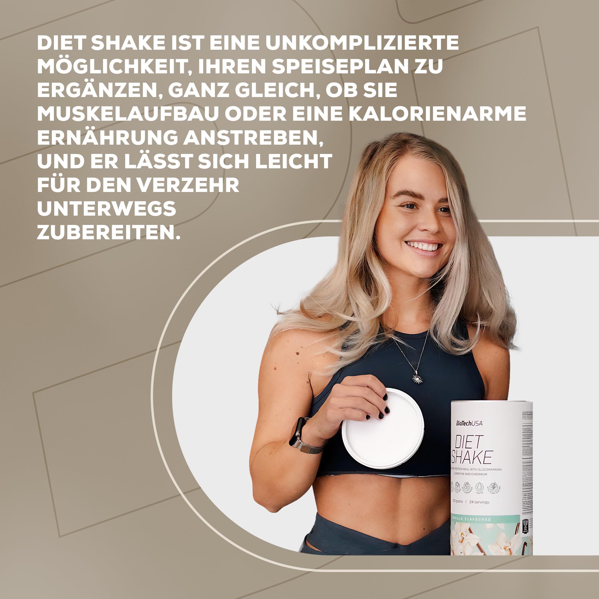BioTechUSA Diet Shake | Ballaststoffreiches Molkeneiweiß-Getränkepulver
