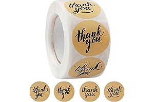 1.5" Rustic Farmhouse Thank You Stickers