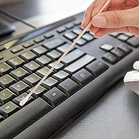 Vista 5 de Foraineam 2000 hisopos de algodón de 6 pulgadas de largo con asas de madera, aplicador con punta de algodón para limpieza, barras de algodón