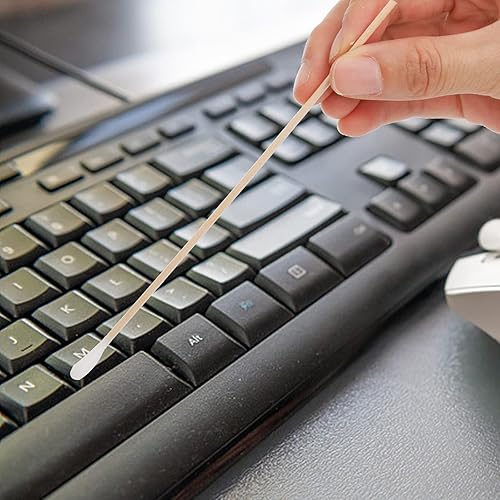 Miniatura 5 de Foraineam 2000 hisopos de algodón de 6 pulgadas de largo con asas de madera, aplicador con punta de algodón para limpieza, barras de algodón,