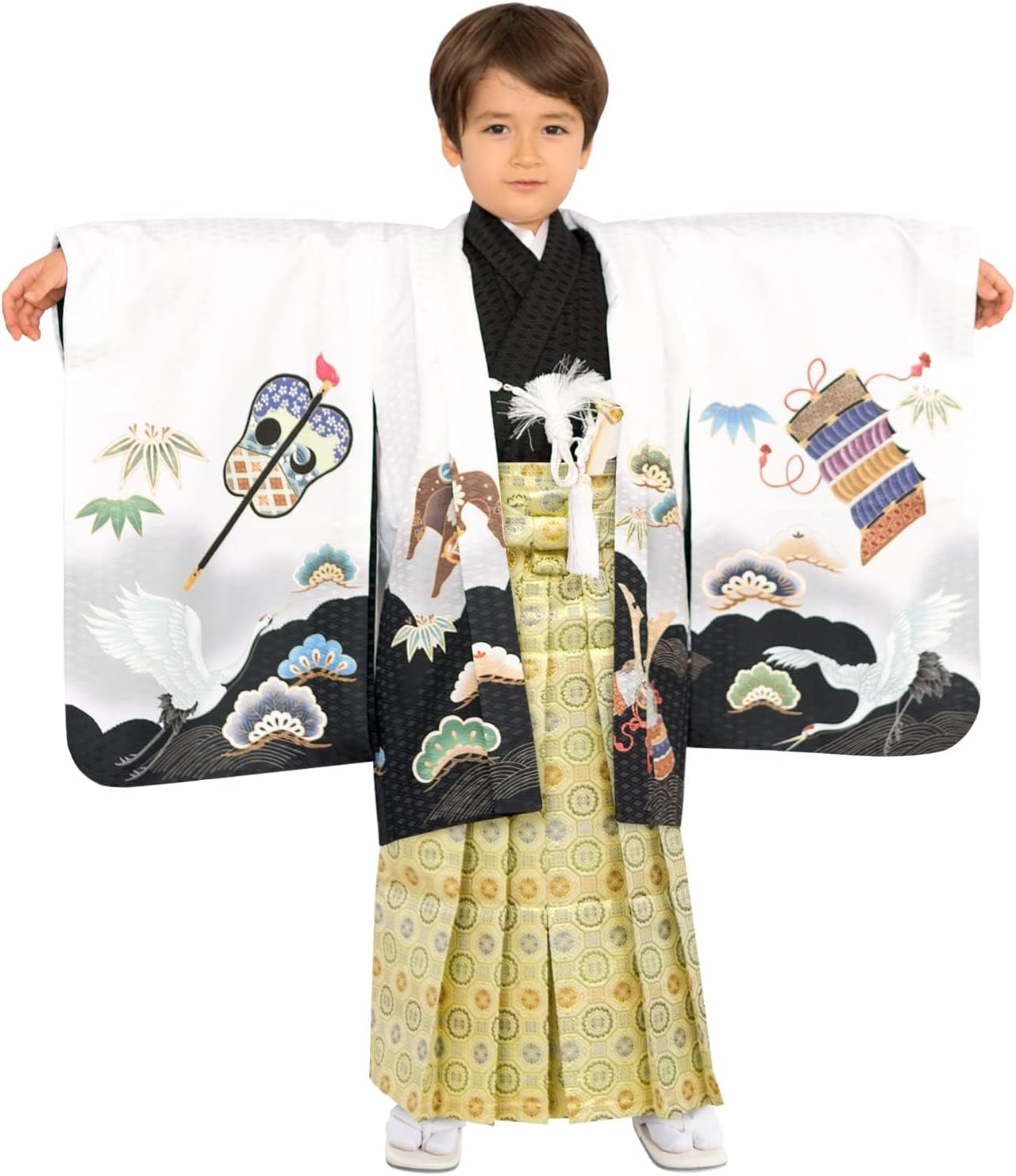 ももKYOETSU] [キョウエツ] 七五三5歳男の子着物セット Amazon | [KYOETSU] [キョウエツ] 七五三 男の子 5歳 着物 袴