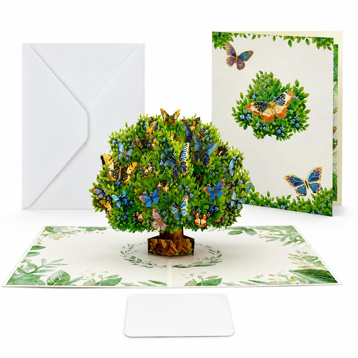 Biglietti di auguri con fiori e farfalle, bouquet di fiori 3D pop-up, regalo di compleanno per donne, mogli, mamma, figlia, sorella, zia, nonna, biglietto di anniversario, con busta