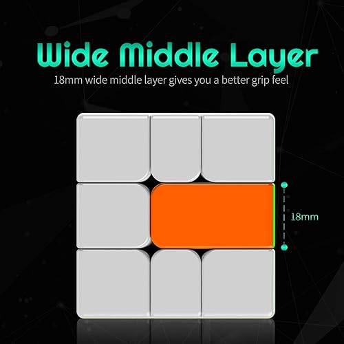 Miniatura 4 de CuberShop MGC SQ1 Cubo de velocidad magnético cuadrado uno sin calcomanías, YJ en forma profesional SQ-1 rompecabezas mágico sin calcomanías, MGC