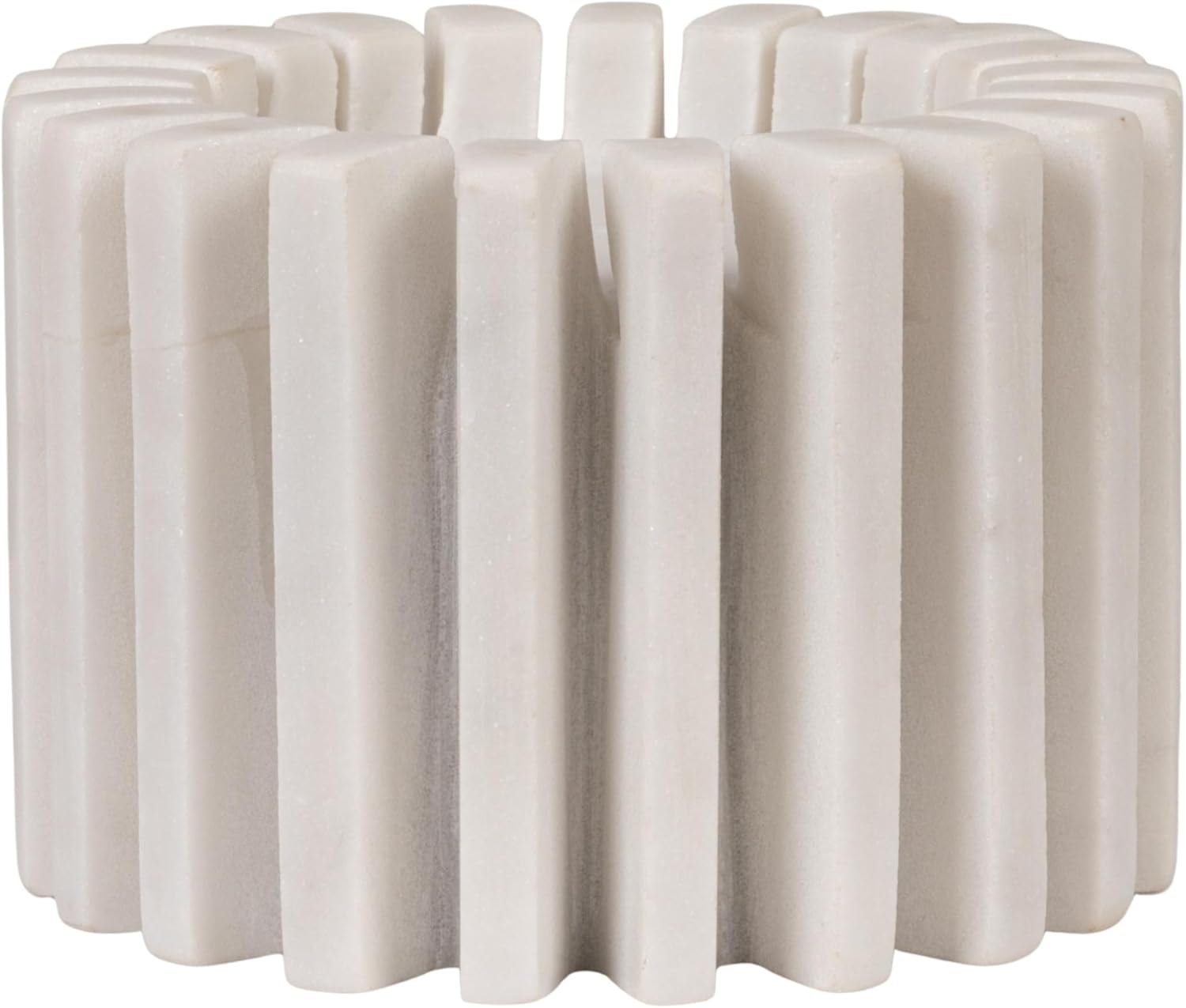 Bloomingville Marble Candleholder, White