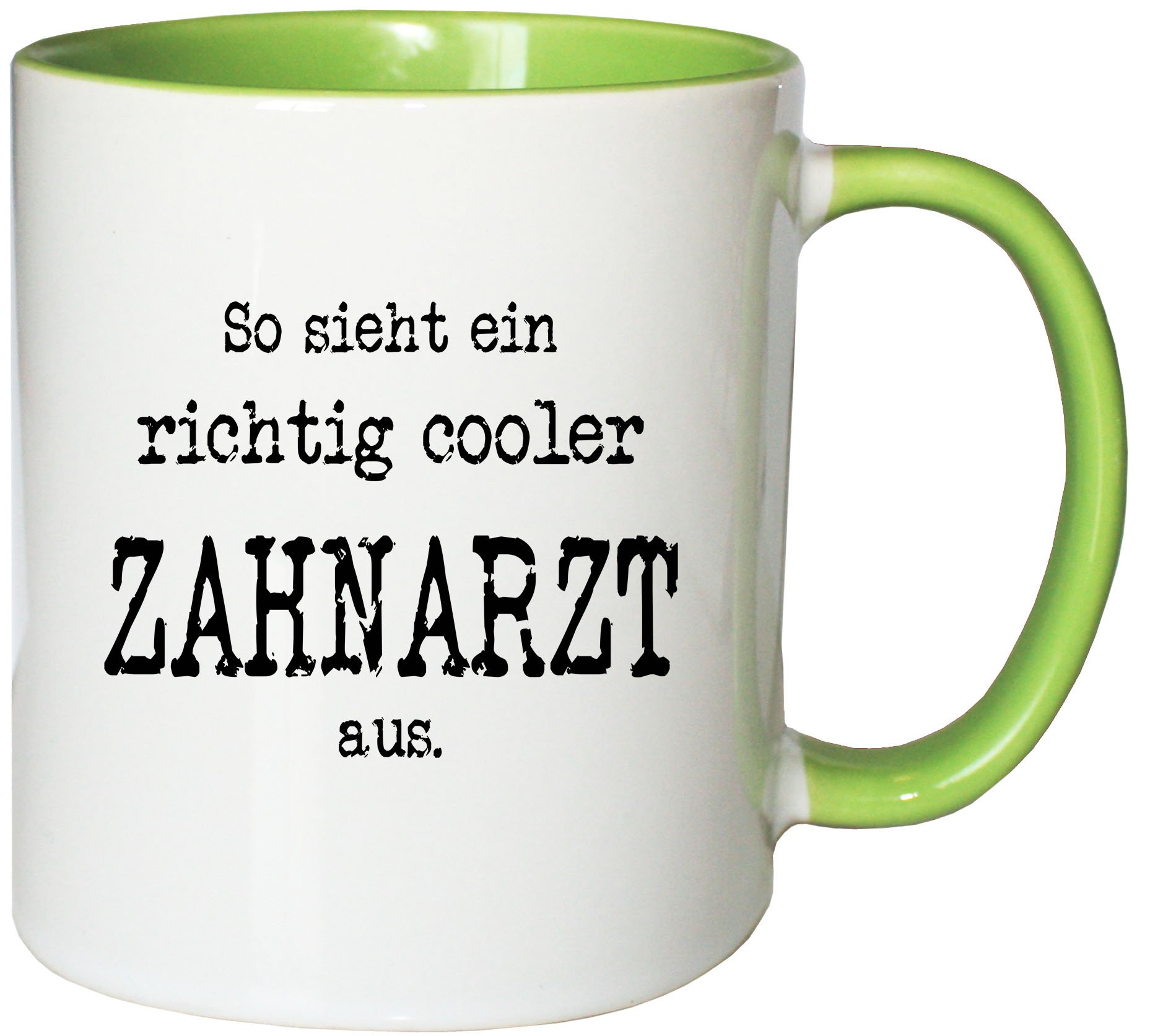 Mister Merchandise Kaffeetasse 'So Sieht Ein Cooler Zahnarzt Aus' | Lustiger Motivbecher, 330 Ml | Spülmaschinenfest & Mikrowellengeeignet