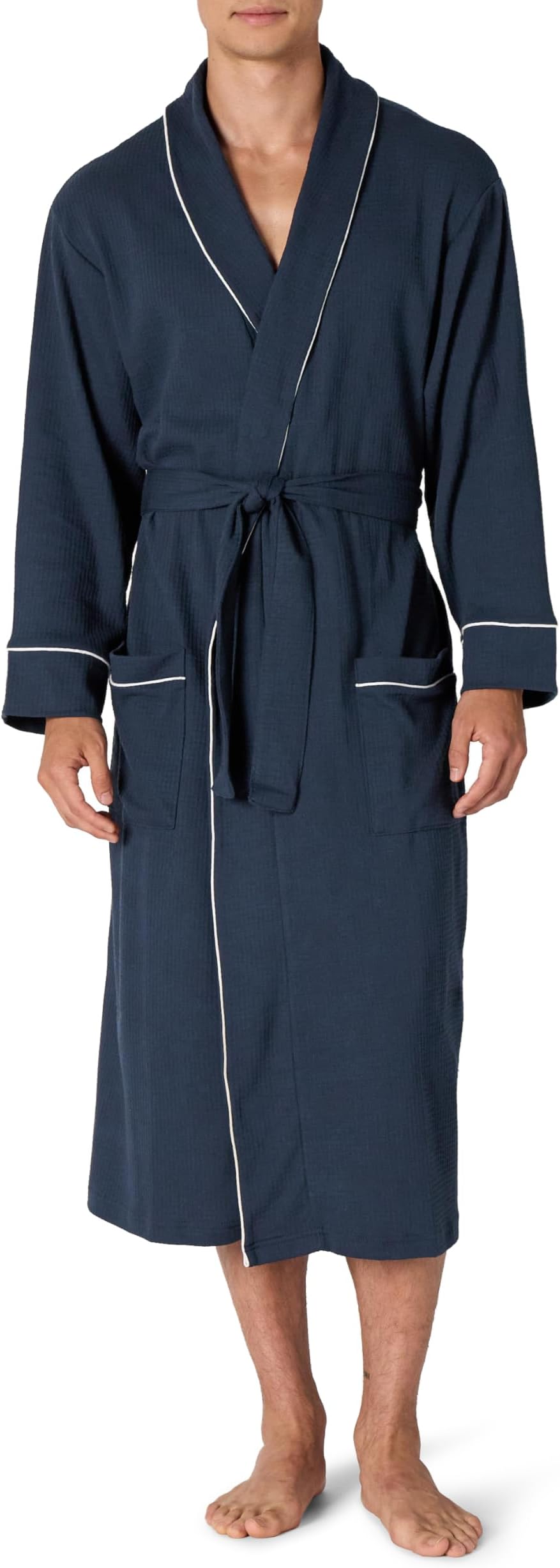 Men's Lightweight Cotton Waffle Bathrobe (Available in Big & Tall)