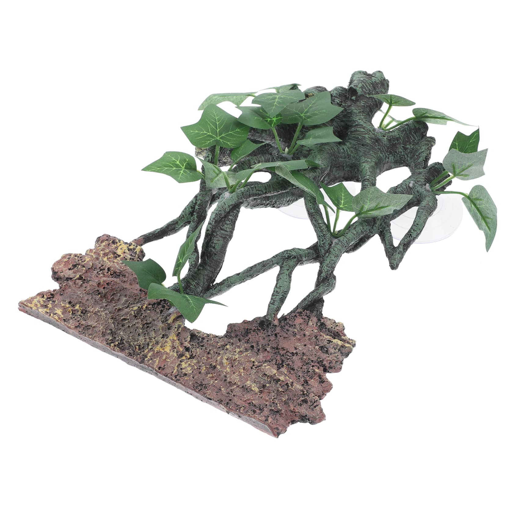 Housoutil Decorazione Per Acquario Con Rami Finti Resina Accessori Per Rettile e Pesci Simulazione Naturale Per Habitat Facile Da Pulire Atmosfera Serene Per Pesci e Rettili
