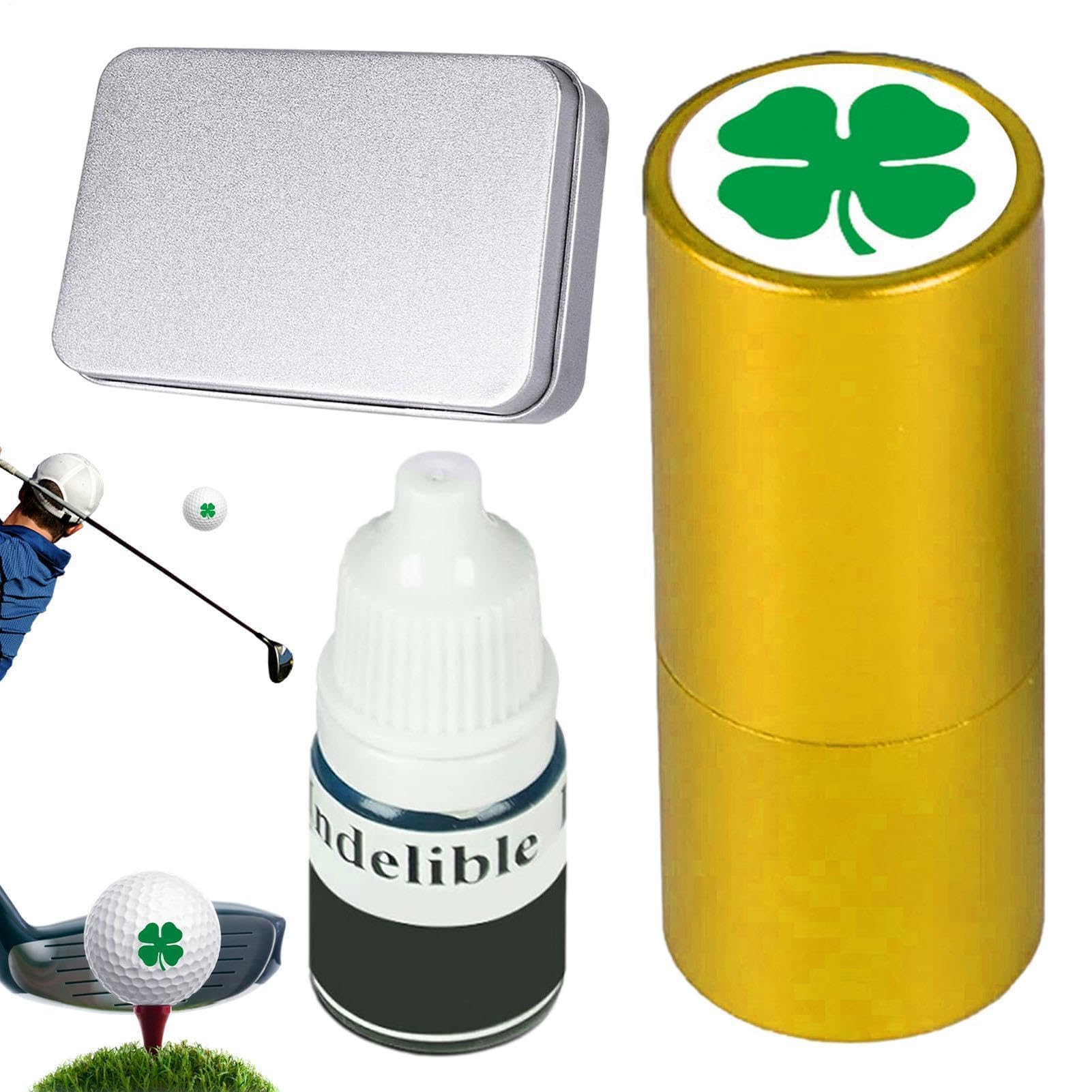 Sello de pelota de golf – Marcador de metal reutilizable de tinta recargable, plantilla personalizada para marcar pelotas, regalo único para padres y novios