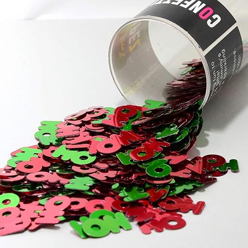 Confeti Word HO Verde, Rojo - 2 bolsas de media onza (1 oz) #7869 Q01