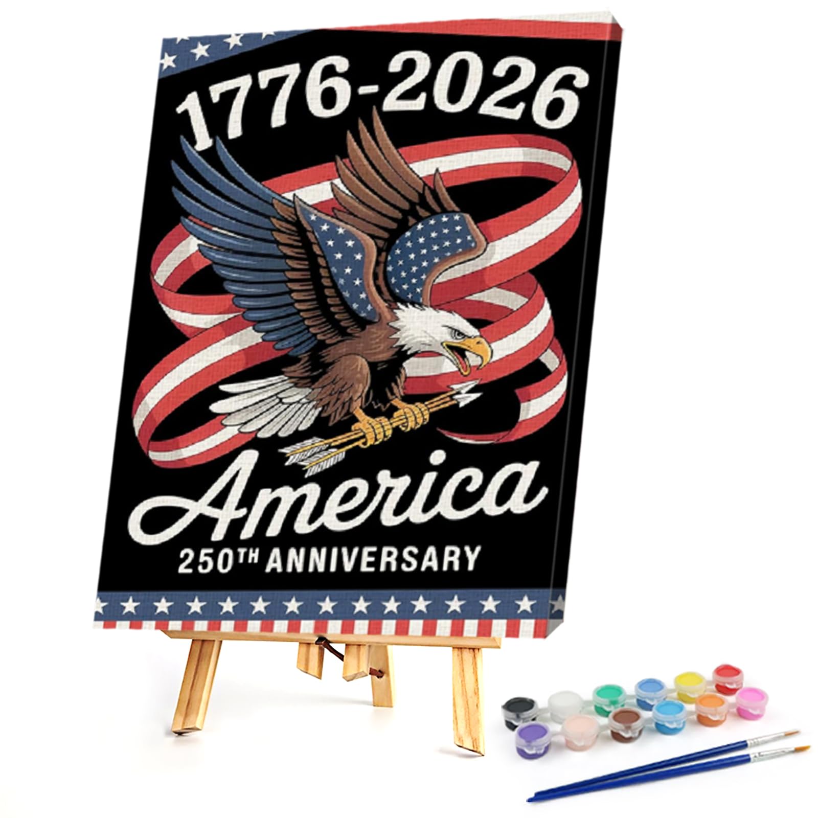 PoetryDraw Eagle Catching Arrow DIY Paint By Numbers Kit on Canvas 11.81x15.75inch Without Frame Paint by Numbers Kits Drawing Paintwork Canvas Oil Painting Number Painting for Beginners Adults Gift (