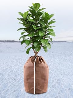 Landrip Thermo Topfschutz für Pflanzen in Aussenbereichen (45X50 cm), Winterschutz für kübelpflanzen, Topfschutz mit Zugband, Frost Schutz für Pflanzkübel Pflanztöpfe für Pflanzen - Amazon product rated Grade A
