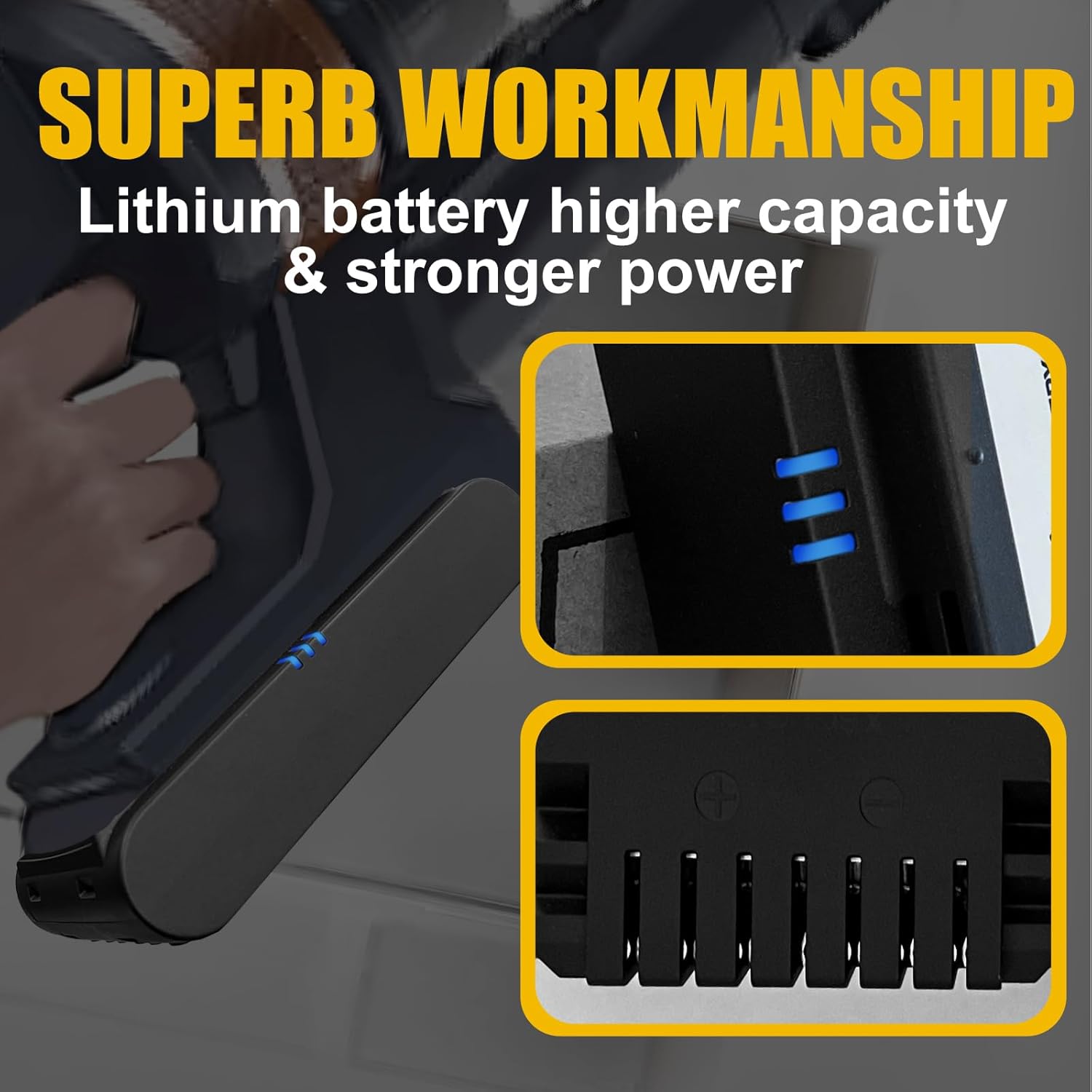 Replacement Battery for Samsung Jet 60 65 70 75 90 Series Cordless Vacuum Cleaner, Replacement for VCA-SBTA60,VCA-SBT90,VCA-SBT90EB Model Battery【NOT for Jet85 & Jet95 & Jet Bespoke】