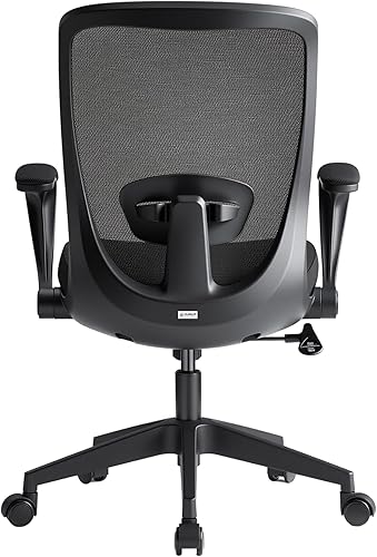 Miniatura 9 de EUREKA ERGONOMIC Armis Ergonomic Office Chair with Back Support Flip up Arms, Home Office Desk Chair for Space Saving, Black, Breathable Backrest