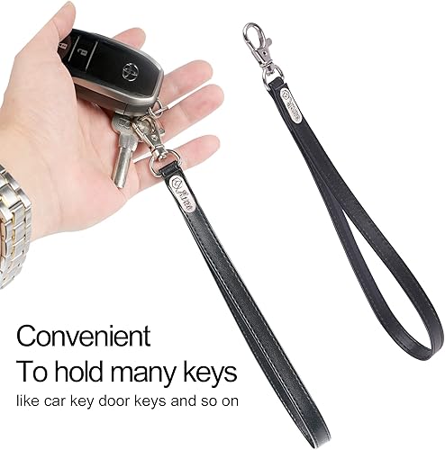 Miniatura 4 de Arae Correas de muñeca de mano, piel sintética con cerradura para teléfonos celularescámarasunidades USBllaverosidentificación soporte para