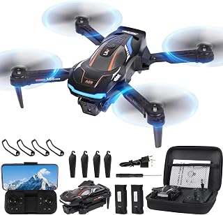 Drohne mit Kamera 1080P HD für Kinder,RC Drone mit 2 Akku,Faltbar Quadcopter mit FPV WiFi Übertragung Schwerkraft Sensor,3D Flip Mode, Ein-Tasten-Start/Landung,Höhenhaltemodus,Headless Mode (Schwarz)