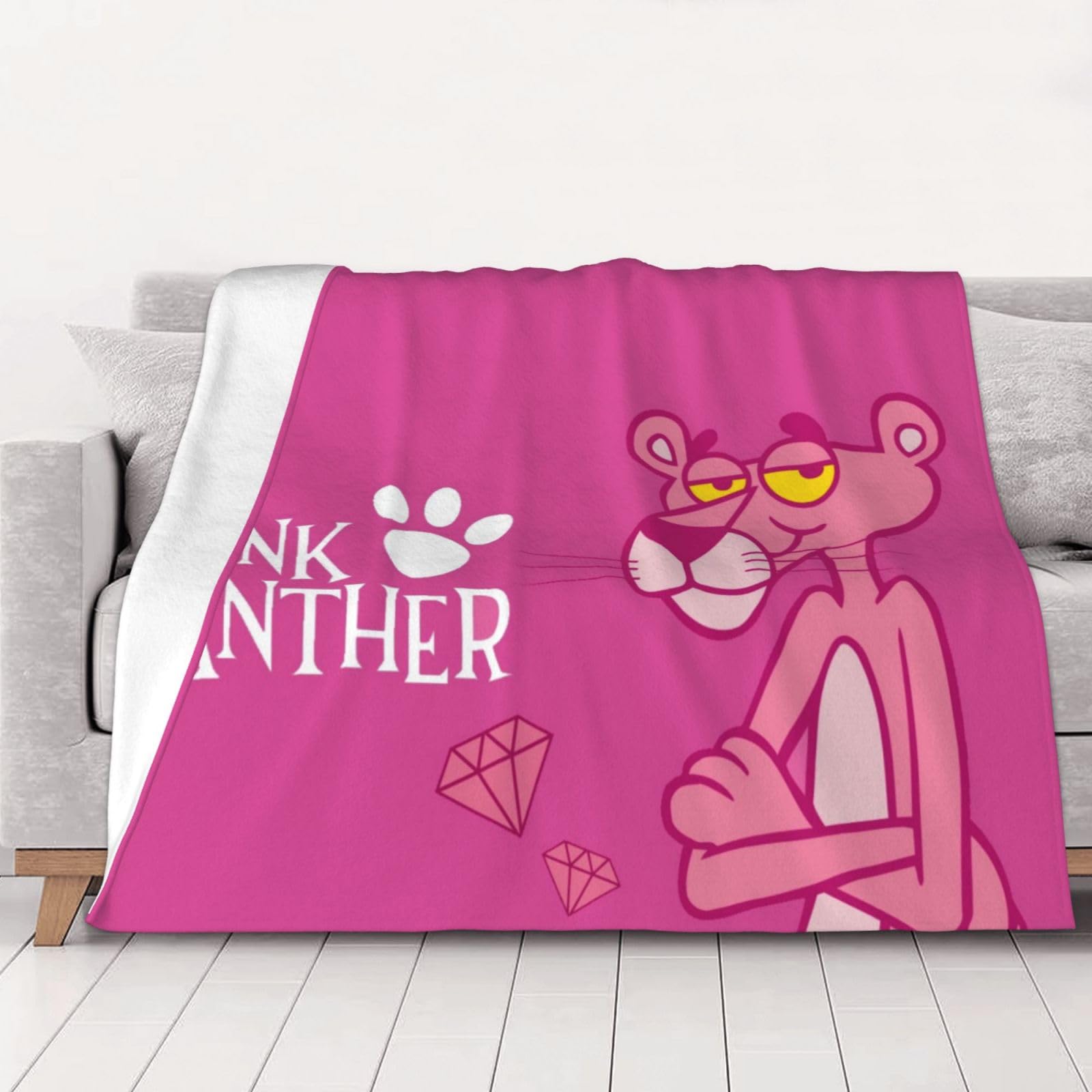 Amazon｜ピンクパンサー 毛布 ブランケット 掛け毛布 膝掛け 夏用 冷房