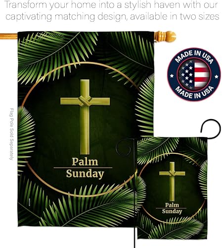 Miniatura 4 de Bandera de jardín para el Domingo de Ramos, fe religiosa, esperanza, gracia, paloma, religión cristiana, Pascua, decoración de la casa, regalo de